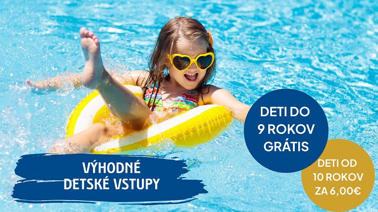 DETSKÉ VSTUPY ZADARMO