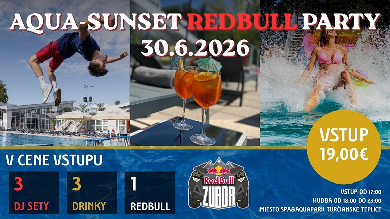 AQUA SUNSET REDBULL PARTY